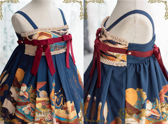 CEL Lolita ~Kaiseki Island Lolita JSK Super High Waist -Ready Made