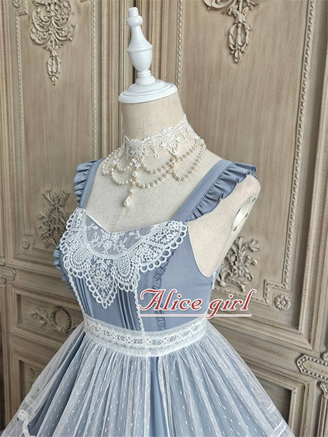 Alice Girl ~When Camellia Blossoms Lolita JSK + Overskirt -Pre-order