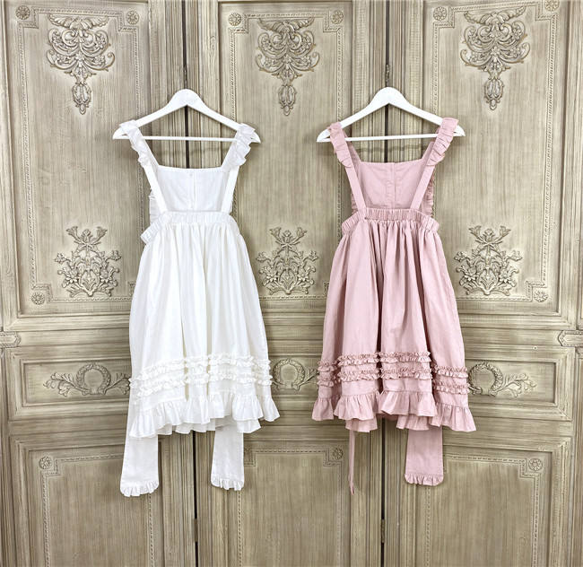 Little Dipper ~Pure Cotton Jacquard Lolita Apron -Ready Made