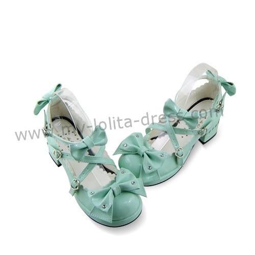 Red Bows Lolita Princess Shoes