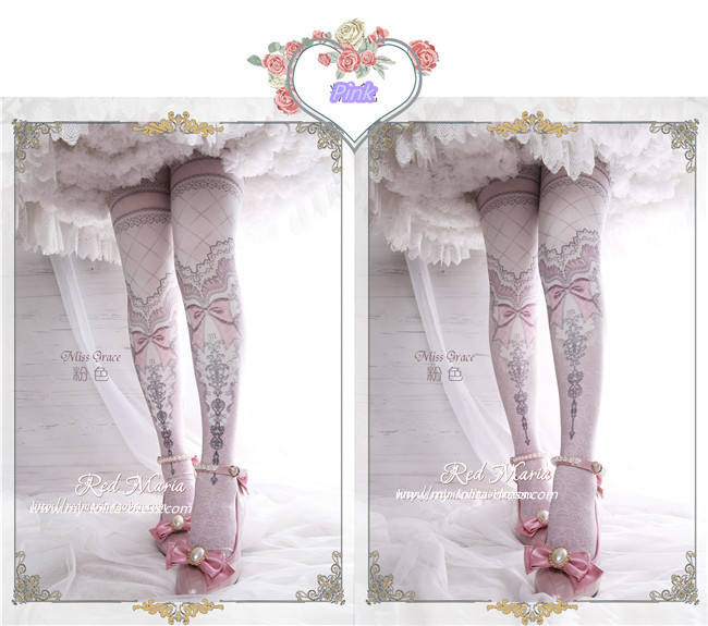 Miss Grace ~Vintage Double-sides Lolita Tights