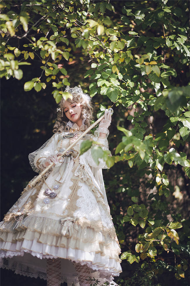 Dawn Nightmare~ Elegant Lolita OP Bridal Design -Ready Made