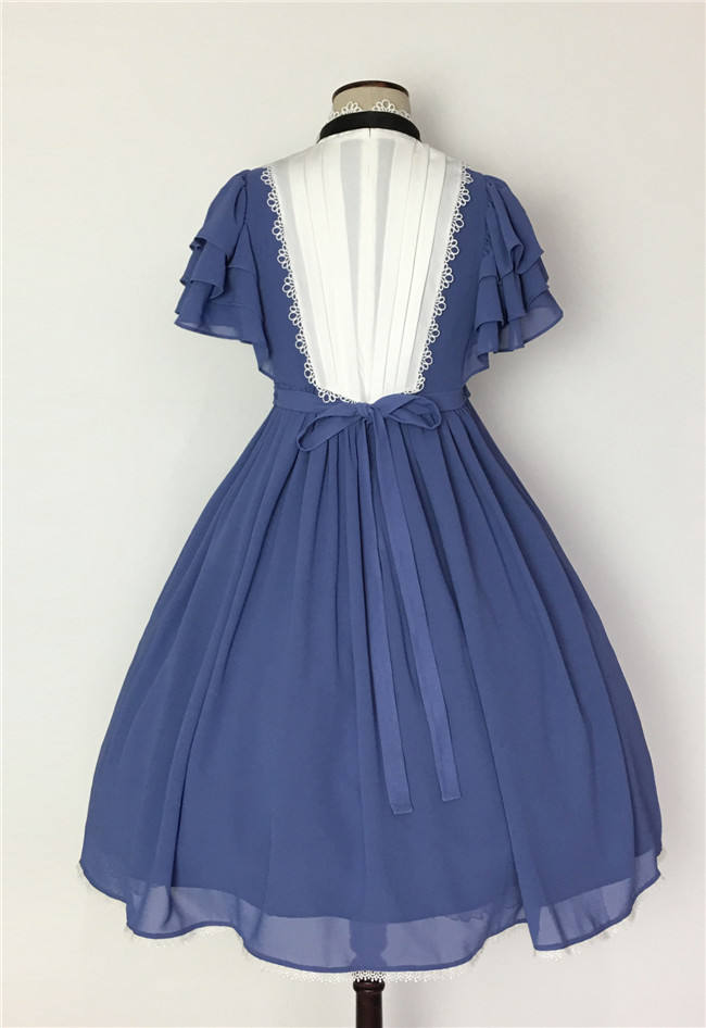 Memory of Floria~ Vintage Lolita OP Short/Long Version-Ready Made
