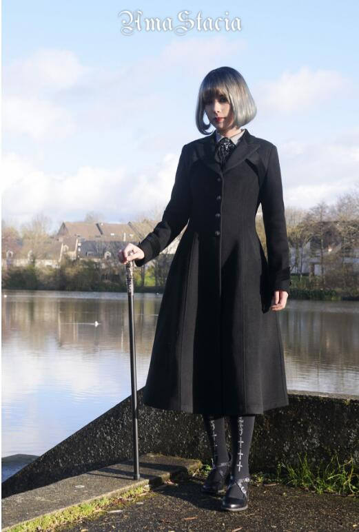 Time~ 2018 Winter Slim Wool Coat -out