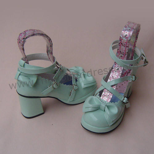 Coffee Bow Lolita Shoes