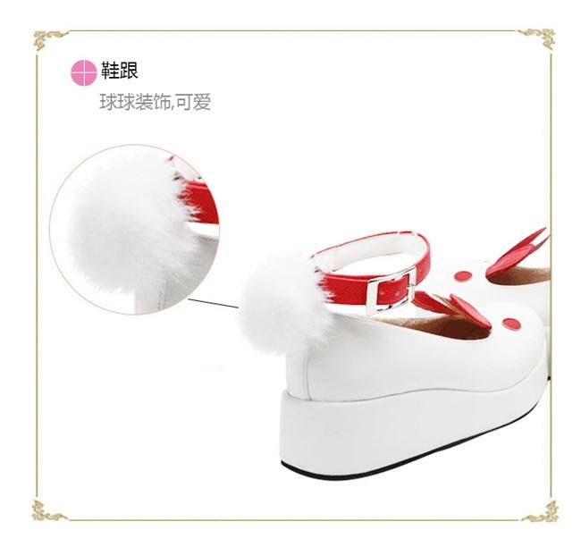 Angelic Imprint- Sweet High Platform Bunny Ears Lolita Shoes