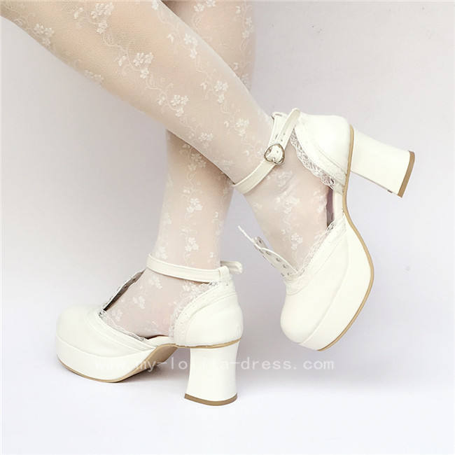 Sweet Mint Lolita Heels Shoes