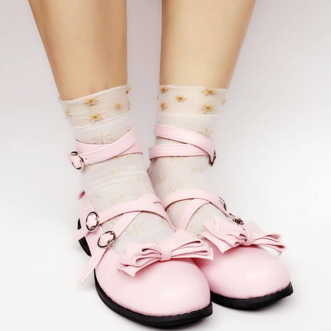 Dark Coffee Lolita Heels Footwear