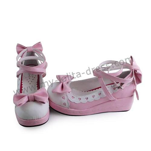 Sweet Princess Shoes Bows Hearts White Trim