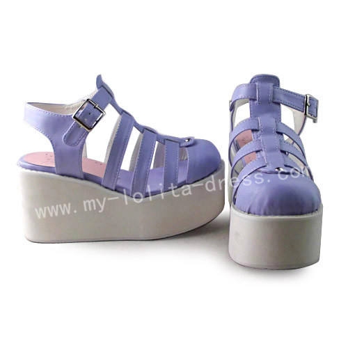 Beautiful Matt White Purple Sandals