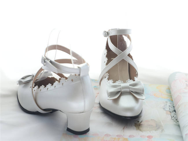 Lost Sister- Sweet Bows Lolita Heels Shoes - 3 Ways Wear