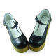 Black High Platform Lolita Footwear