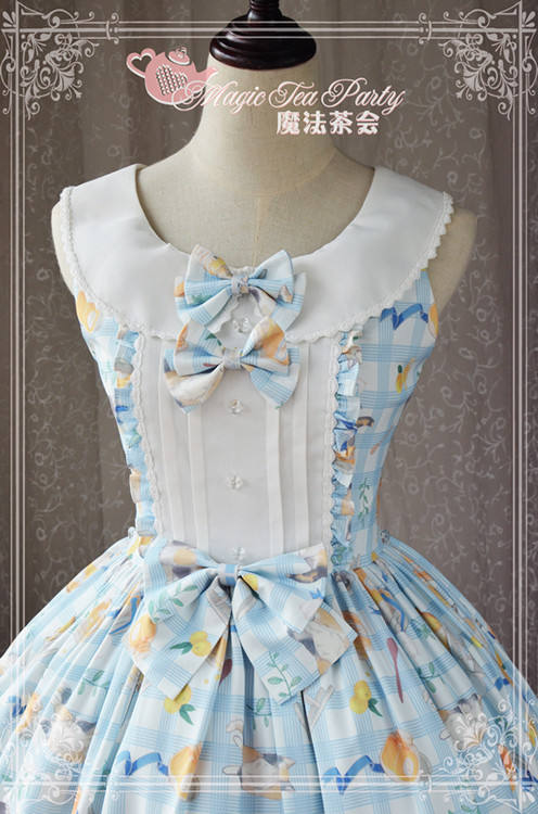 Magic Tea Party~ Cat&Marmalade~Sweet Lolita JSK Version I-Ready Made
