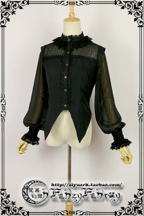 Fanzy Fantasy ~Cat Halloween Lolita Blouse -Ready Made