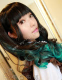 Black Green Lolita Wig 2 Ponytails