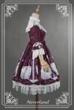Neverland Lolita ~Aquarius~ Detachable Hime Sleeves High Collar OP Dress -OUT