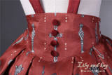 Lily And Key~ Classic Lolita Printed Salopette -Pre-order Closed