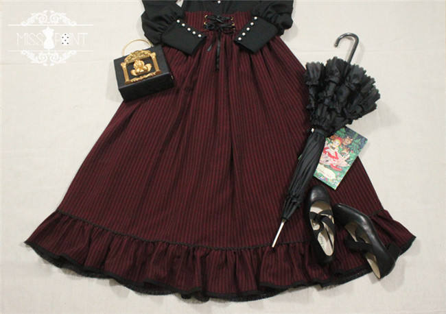 Alpine Maiden~ Vintage Lolita High Waist Skirt -Pre-order