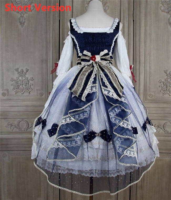 Little Dipper ~White Snow Lolita Vest + OP Set Short/Long Version