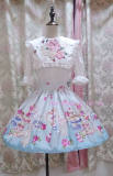 (Replica)Sweet Tea Cup Bunny Prints Lolita Skirt Black In Stock