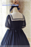 Dear Celine Summer Breeze~ Sailor Collar Striped Lolita OP -Ready Made