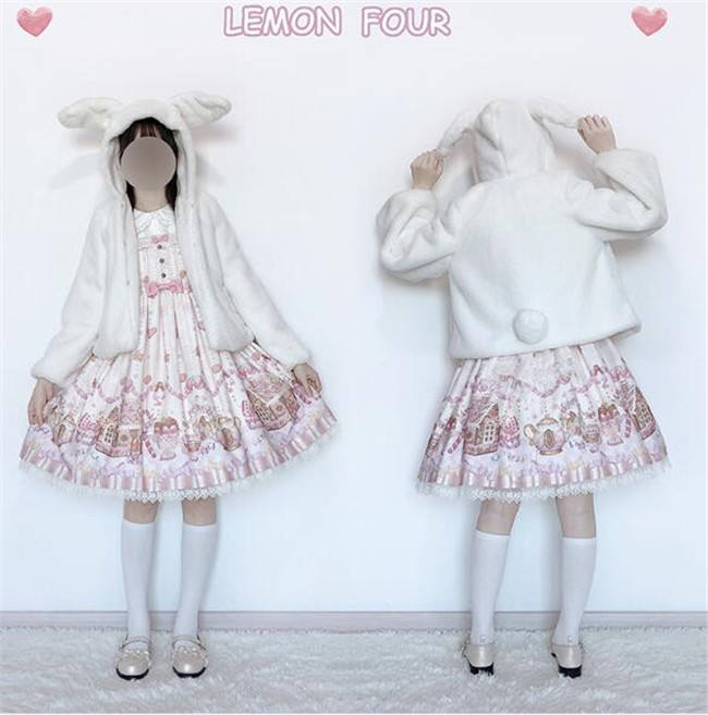 The Rabbit/The Bear~ Sweet Thickening Lolita Short Coat -Pre-order Closed