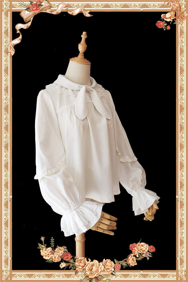 High Density Chiffon Lolita Long Sleeves Blouse