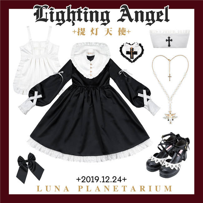 Luna Planetarium ~Lighting Angel~ Long Sleeves Lolita OP -Ready Made
