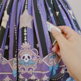 Le Miroir Lolita Black Dream World Skeleton Horse Skirt - Pre-order OUT