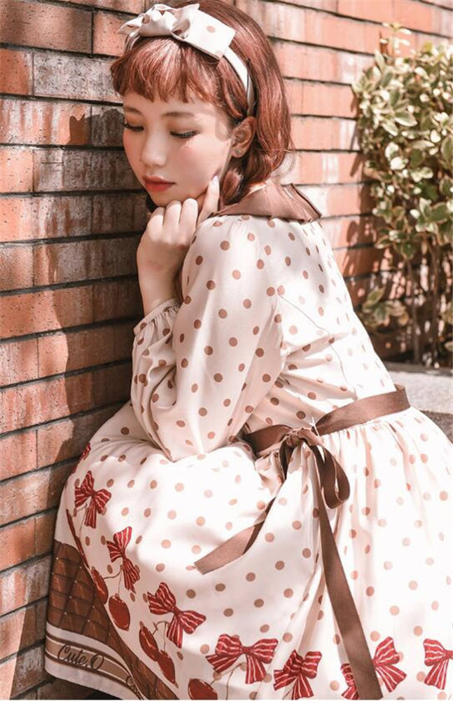 Cherry Chocolate~ Sweet Lolita OP/JSK -Pre-order Closed