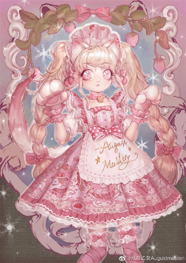 August Maiden ~Kittens & Berries Lolita Dresses -In Stock
