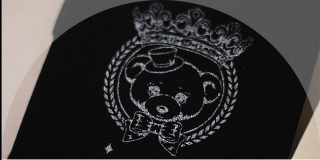 Crown Bear Cross Velvet Tights