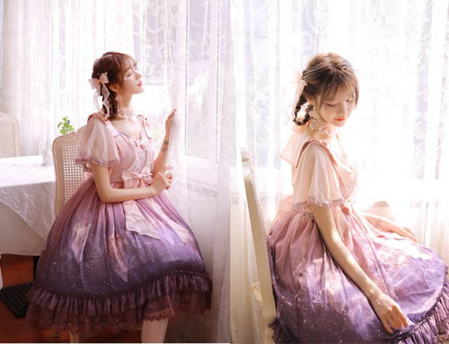 Grove Deer ~Stardust~ Lolita JSK + Capelet Set -Pre-order Closed