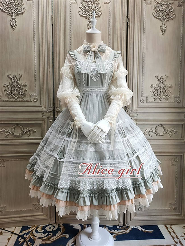 Alice Girl ~When Camellia Blossoms Lolita JSK + Overskirt -Pre-order