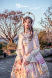 AD Lolita ~Unicorn Normal Waist Lolita JSK - Navy L + Headbelt In Stock