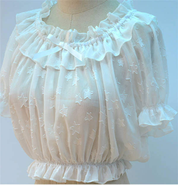 Alice Rabbit~ Stars Prints Lolita blouse Short Version