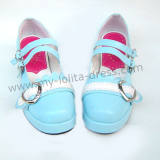 Mint Heart Platform Lolita Shoes