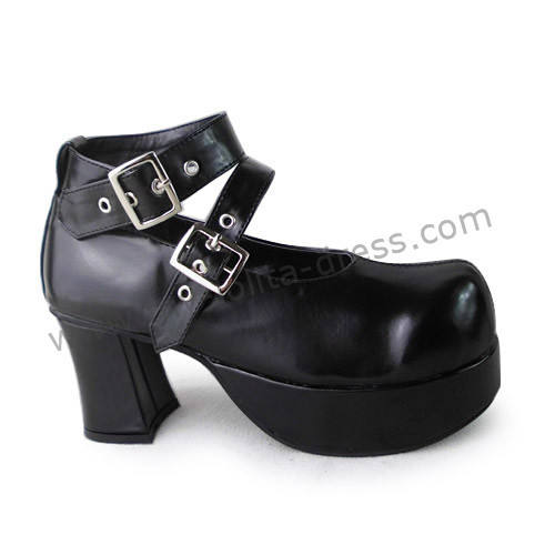 Black High Heels Platform Lolita Shoes