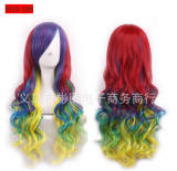 Popular Gradient Ramp Anime Cosplay Long Curls Wig -10 Colors Available off