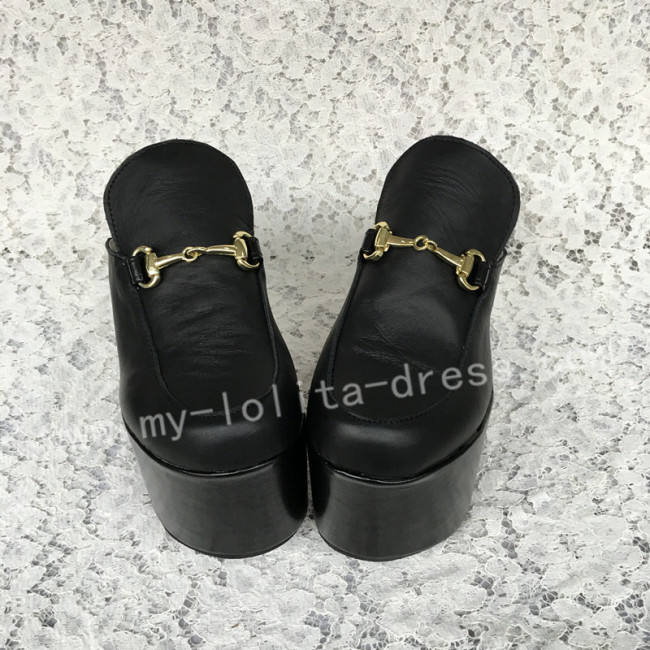 Sweet Matte Black Lolita High Platform