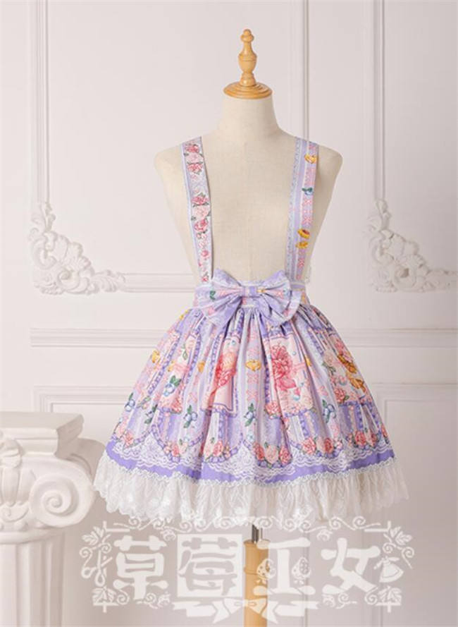 Strawbery Witch ~Blueberry Fruit~ Lolita Skirt