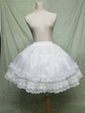Sweet Round-shaped Lolita Petticoat White/Black Available