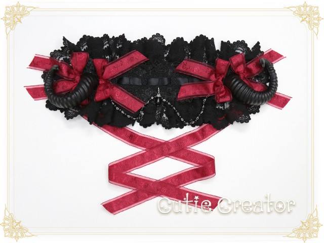 Cutie Creator -Evil Bridal~ Lolita Headband + Veil Set