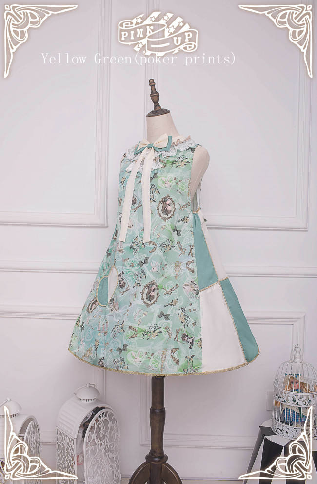 Weird Alice~ Lolita Printed JSK -Custom-tailor Pre-order  Closed
