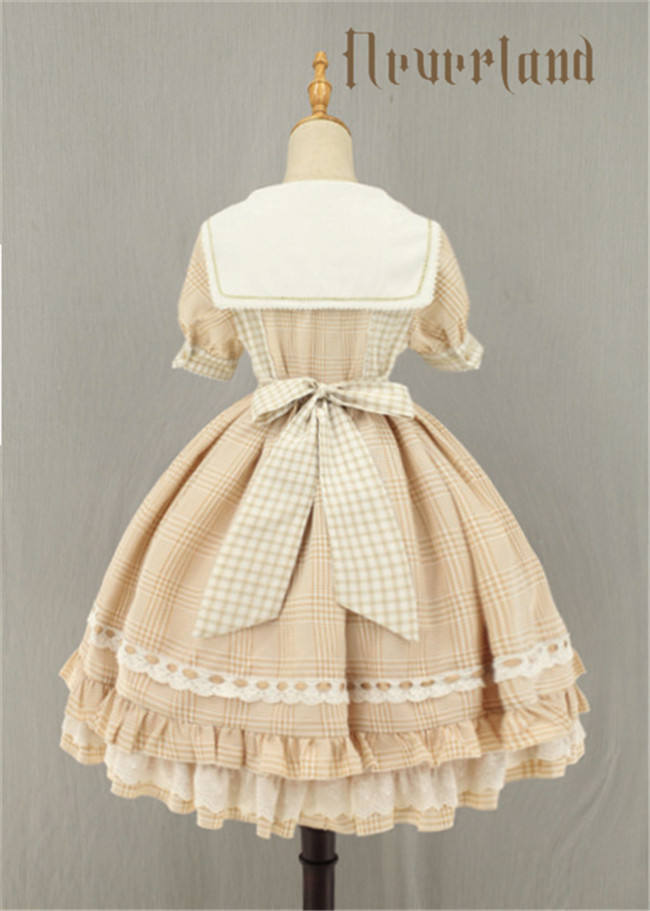 Not Stripe~ Sweet Gingham Lolita OP Dress off