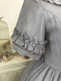 Pure Color Lolita Short Sleeves OP Dress -Middle Version/Long Version -Pre-order Closed