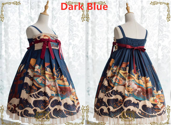 CEL Lolita ~Kaiseki Island Lolita JSK Super High Waist -Ready Made