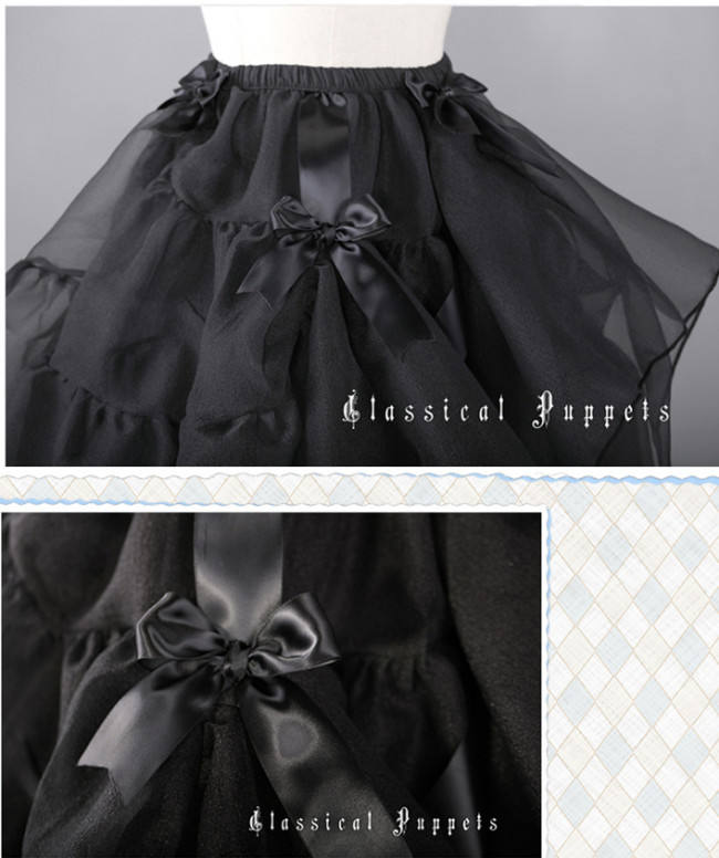 35-60cm Length Adjustable Daily Wear Lolita Petticoat -Multiple Uses - In Stock