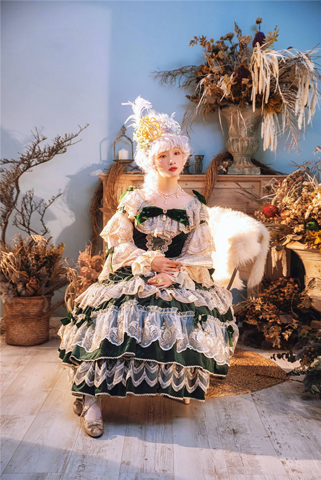 Miss Point ~Masked Ball Luxury Details Lolita OP Fullset