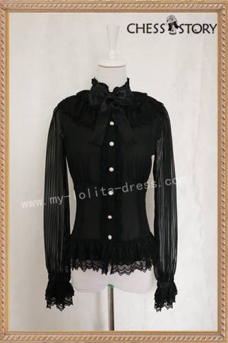 Chess Story Doll Theater Long Sleeves Lolita Blouse